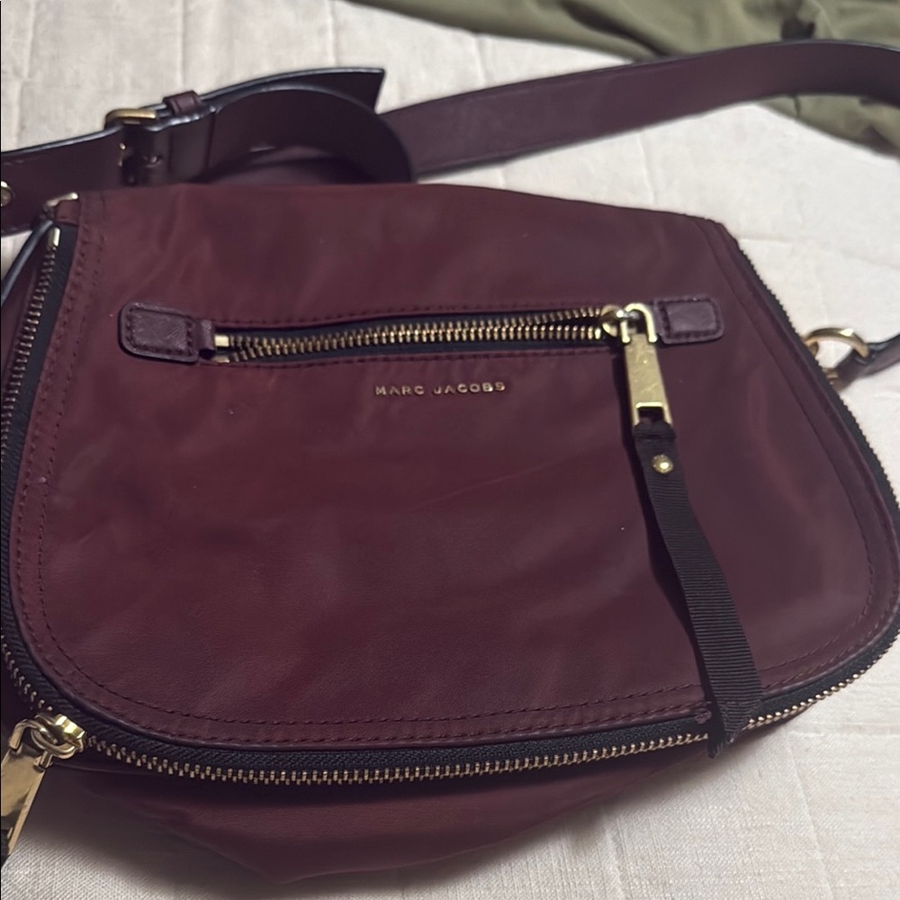 Marc Jacobs Brown Crossbody Bag with Gold Hardware